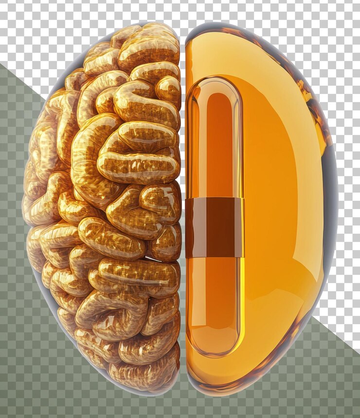 PSD png detailed realistic brain model