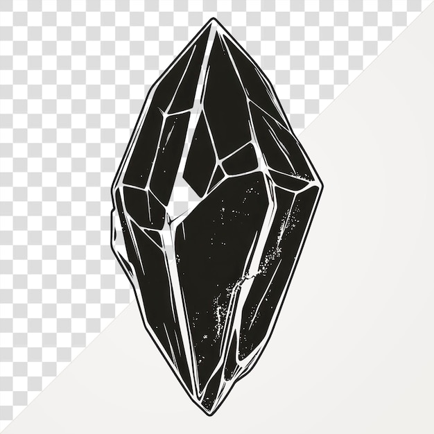 PNG A 다이아몬드 모양 츠 터 일러스트레이션 실루 다이아먼드 크리스탈 블랙