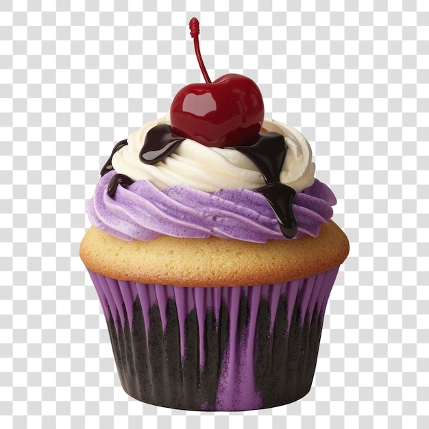 PNG Een prachtige cupcake crème fotografie chocolade