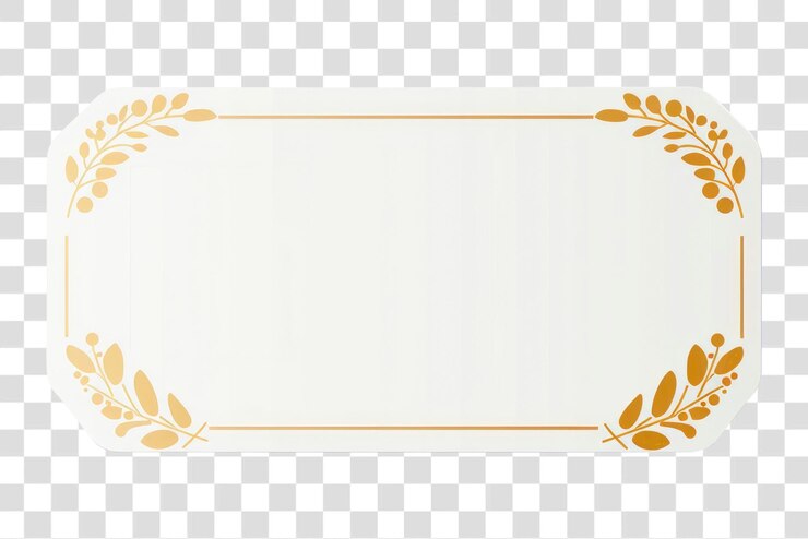 PSD png элегантная пустая декоративная рама
