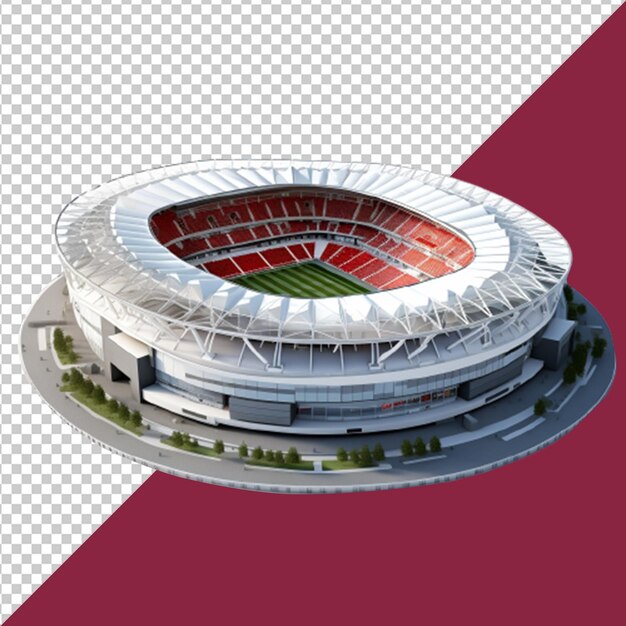 PSD png en psd wedstrijd stadion op een transparante achtergrond