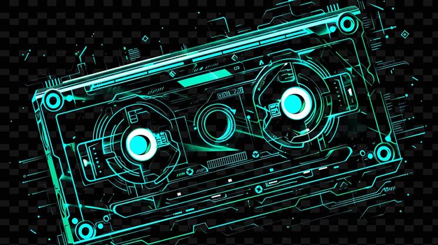 Png Encryption Tape Decal With Ciphertext and Encryption Algori Creative Neon Y2K Shape Decorativet