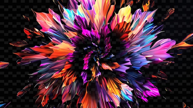 Png Feedback Loop Glitch With Repeating Patterns Distorted Shape Illustration Texture Background