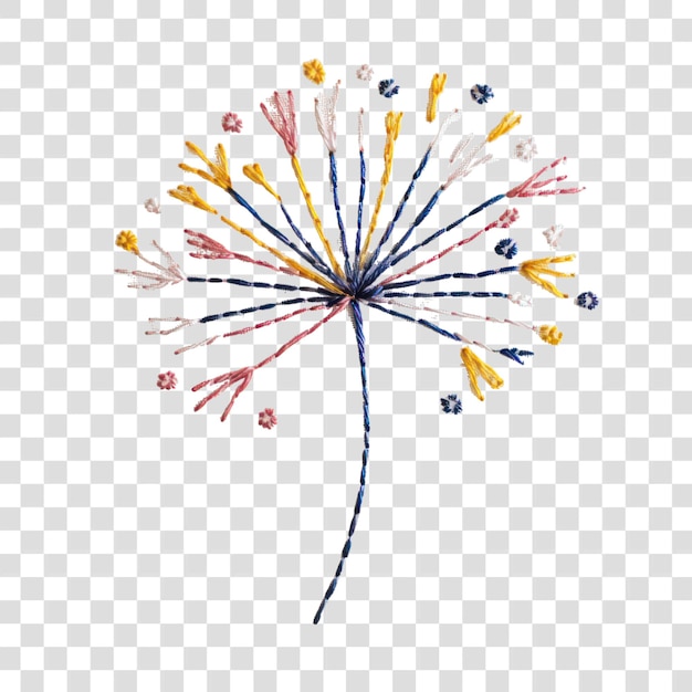 PNG Fireworks brodery ręcznie wykonany wzór