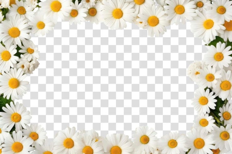 PSD png flower daisy petal plant