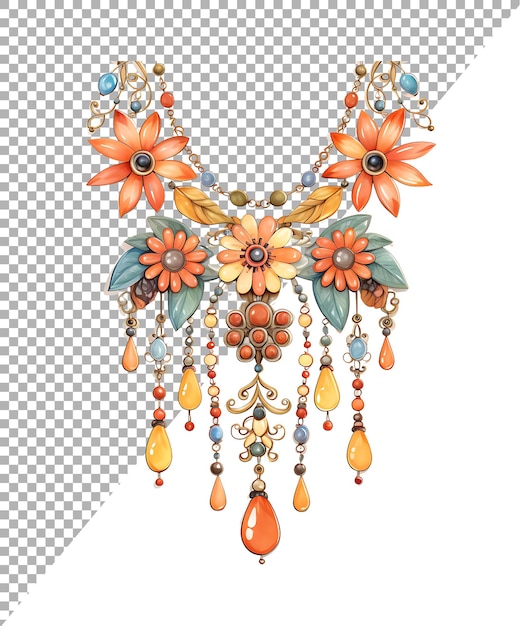 PNG flower necklace