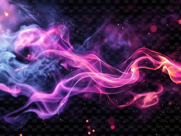 PSD png futuristic smoke con high tech smoke e neon color smoke l unique radiant neon light streaks