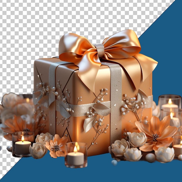 PSD png gift illustration