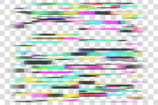 PNG Glitch element effect doorzichtige achtergrond