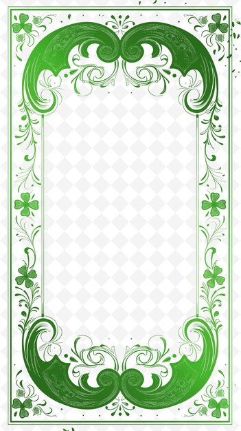 Png good luck postcard design with lucky frame style design deco outline arts scribble decorative