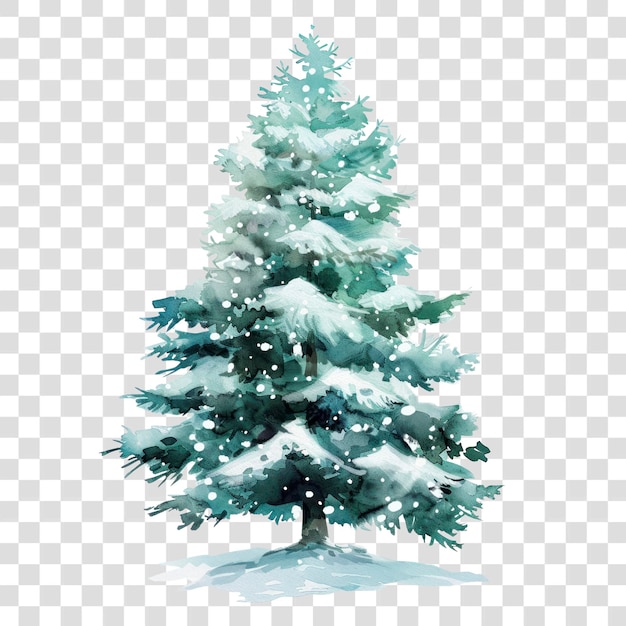 PNG Groene kerstboom kerstboom illustratie