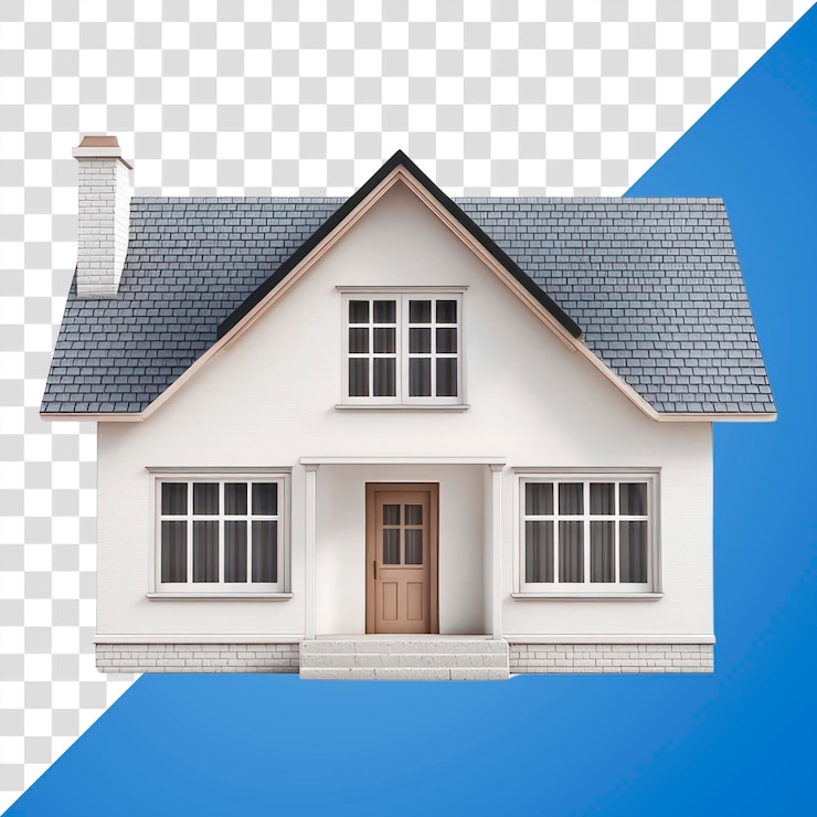 PSD png house house architecture building
