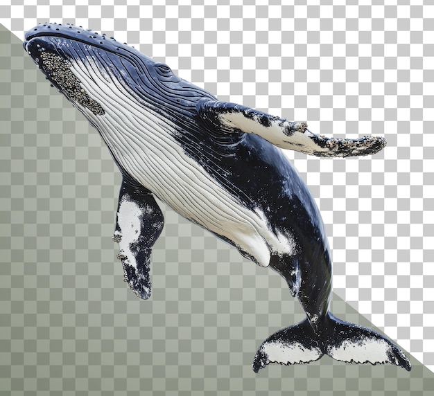png humpback whale breaching the surface in the ocean