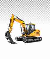 PSD png image of isolated excavator