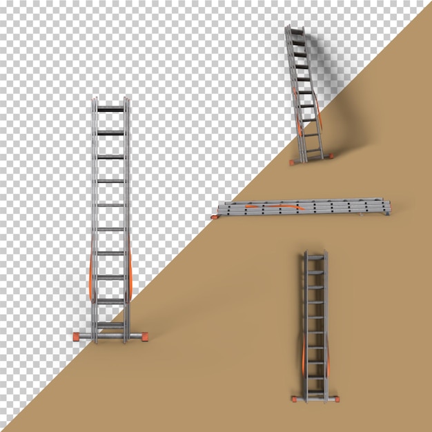 PSD png ladder including shadown with more than 4 different possitions