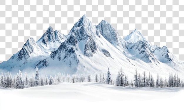 PNG Landschap sneeuwgebergte
