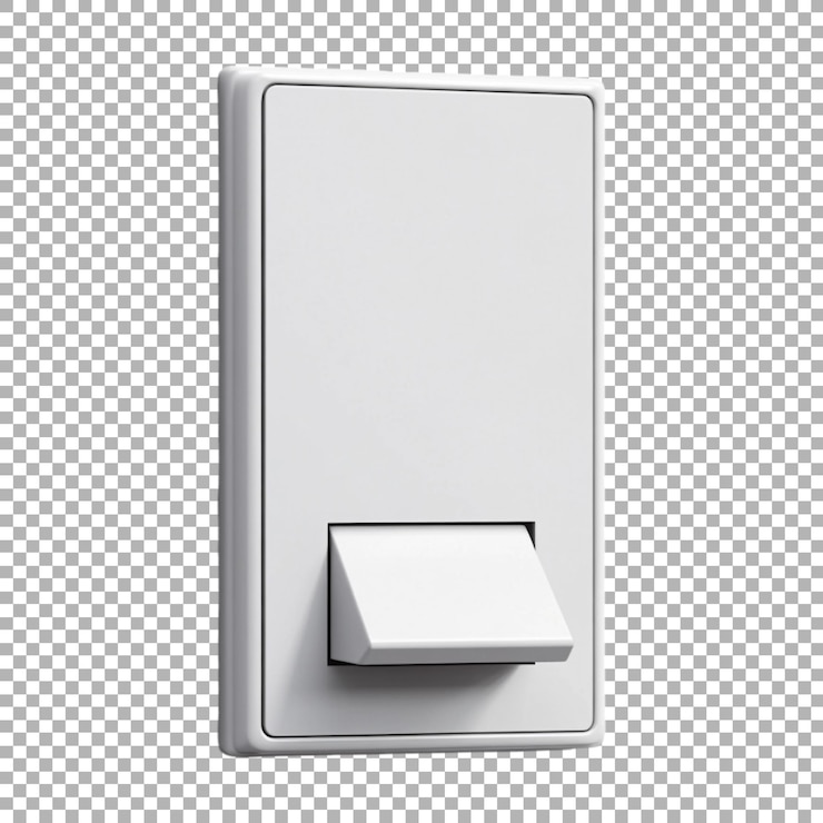 PSD png light switch board on transparent background ai generated