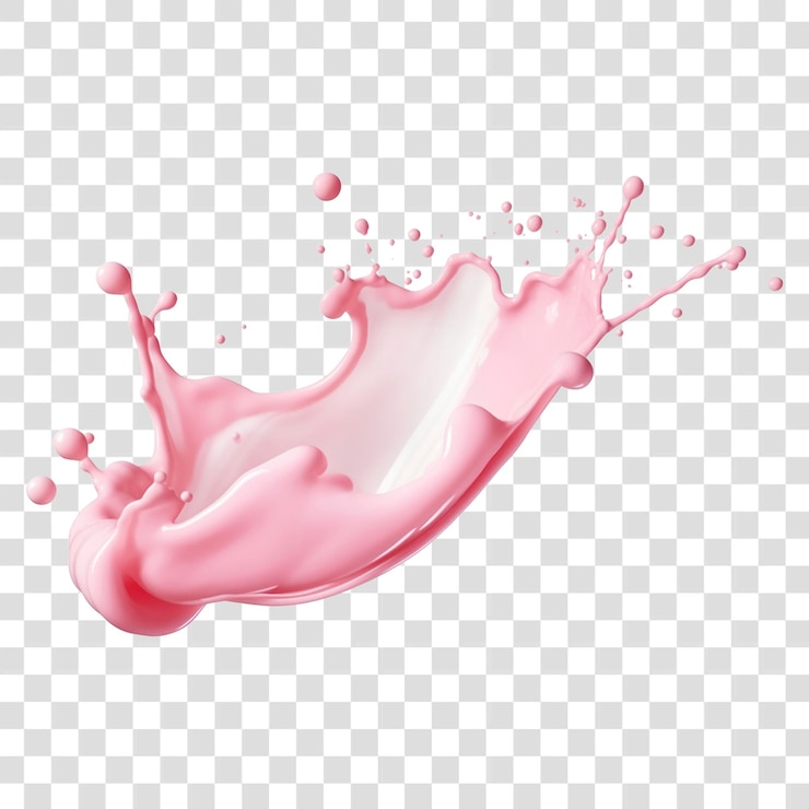 PSD png milk splash białe tło rozpryskane rozpryskiwanie