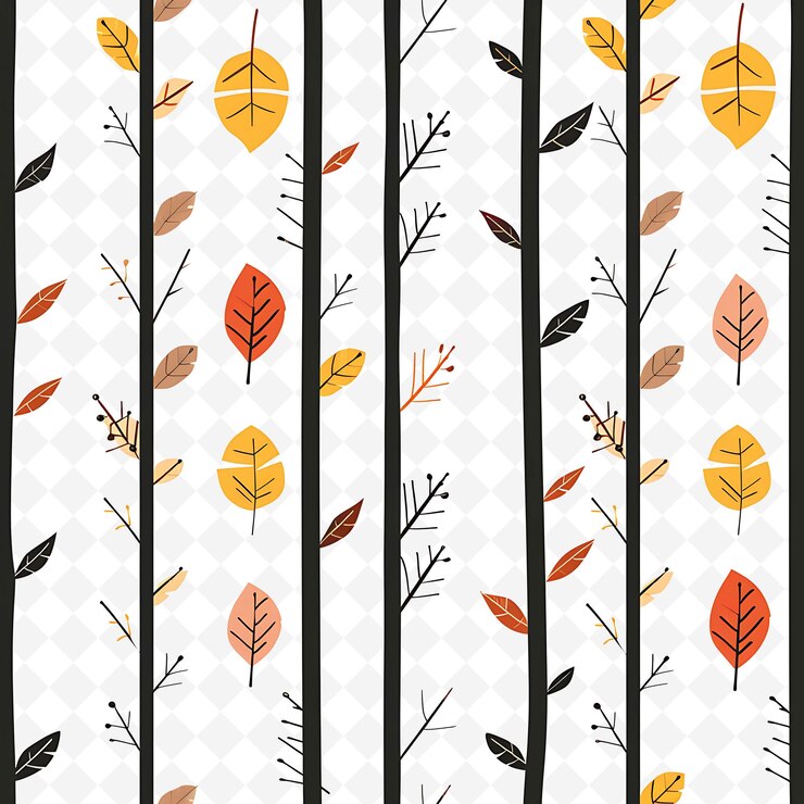 PSD png nature collage frames clean background designs with animal flower and line art elements