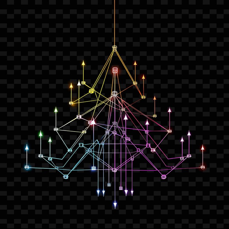 PSD png neon light of led backgrounds luminous designs for cyber signboard and light decor art