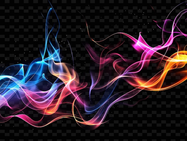 Png Neon Smoke Tape Decal Z Wzorami Dymu I Kolorami Neonowymi Sm Creative Neon Y2k Shape Decorativeo