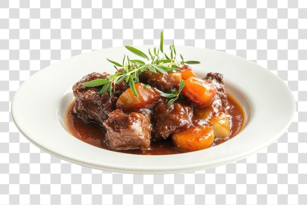 PNG Osso Buco talerz żywnościowy biały