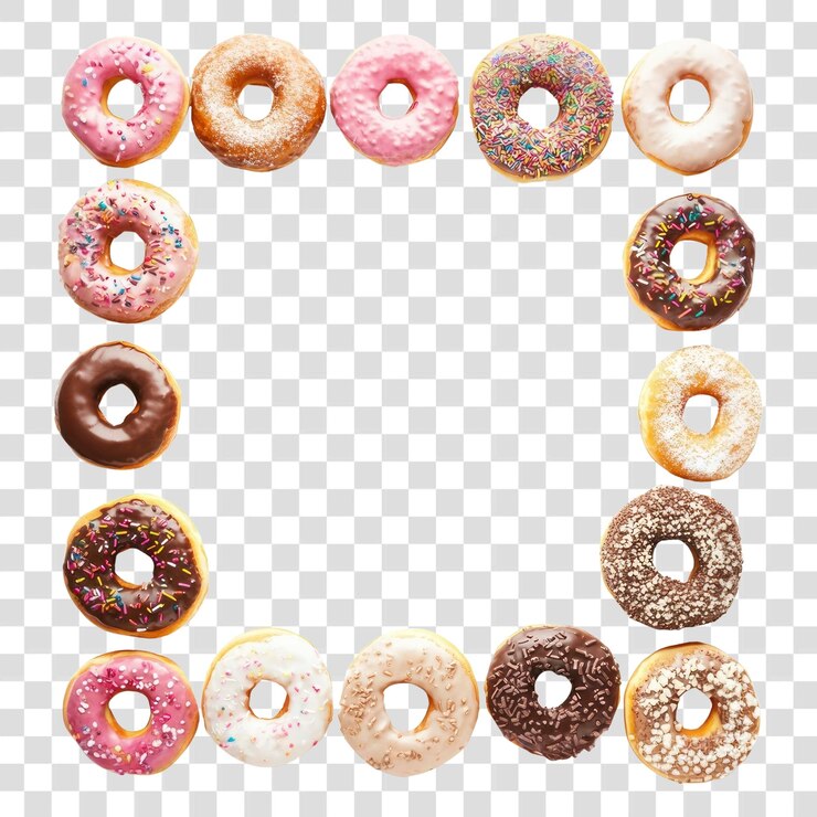 PSD png pączki cukiernicze cukierki akcesoria