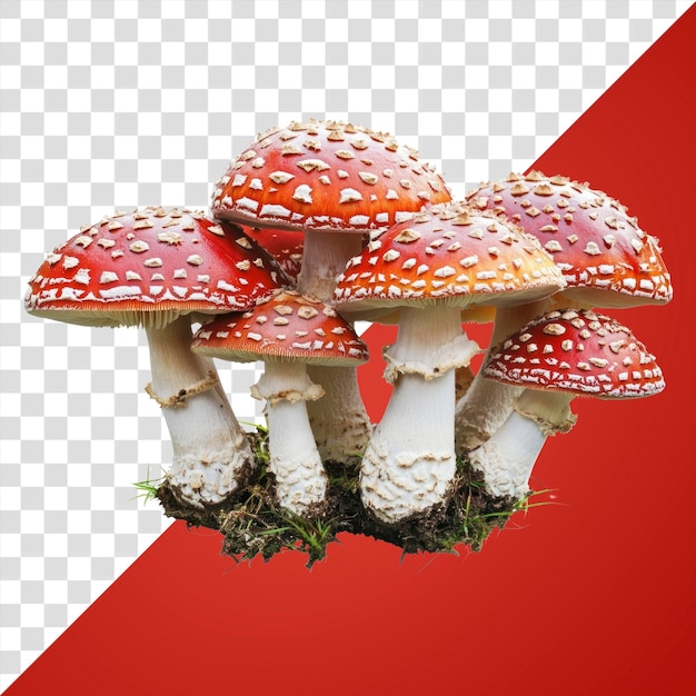PNG Paddenstoelen achtergrond schimmel wit