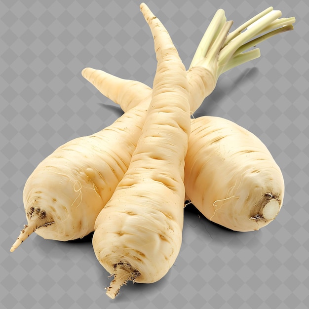 PSD png parsnip root vegetable cream colored root characterized by i isolated fresh vegetables