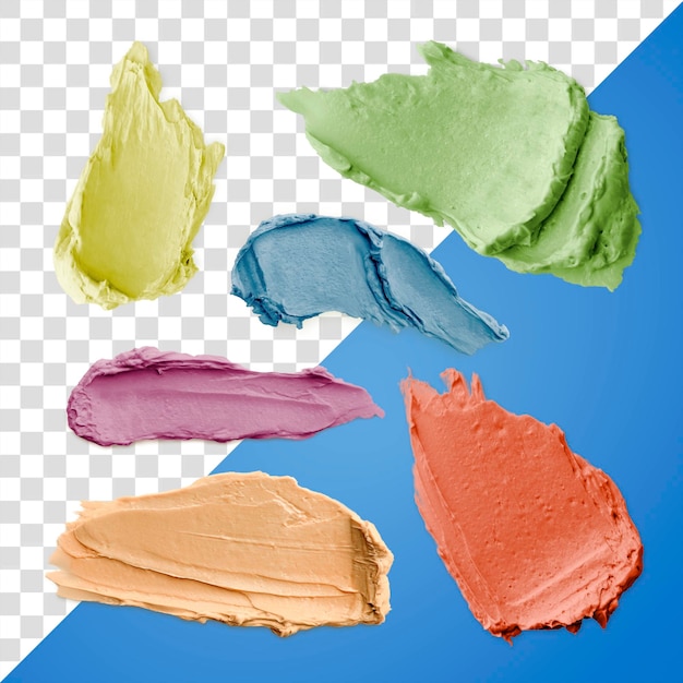 Png pastel lippenstift voedsel textuur ontwerp element in kleurrijke toon