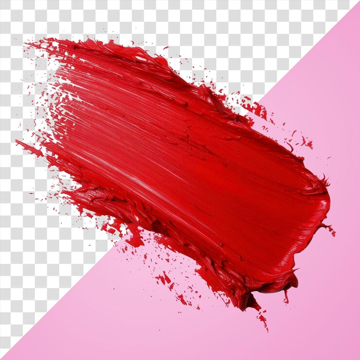 PSD png 파스텔 레드 브러시 스트로크 페인트 색 배경 스플래터
