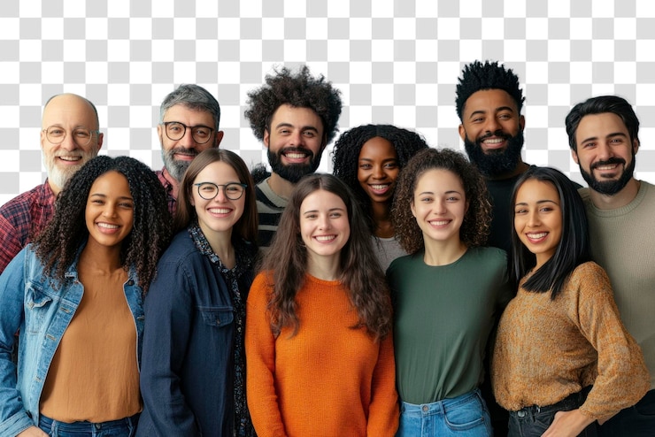 PSD png persoon mensen gelukkige achtergrond
