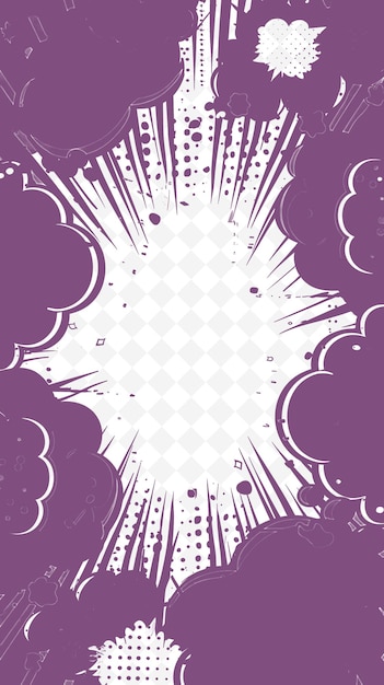 png pop art frame art with comic book speech bubbles and onomato illustration frame art decorative