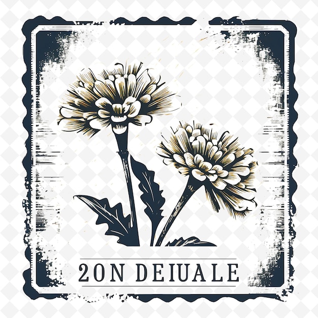 PSD png premium aquarel flower stamps artistic designs for creative projects clipart and tattoo