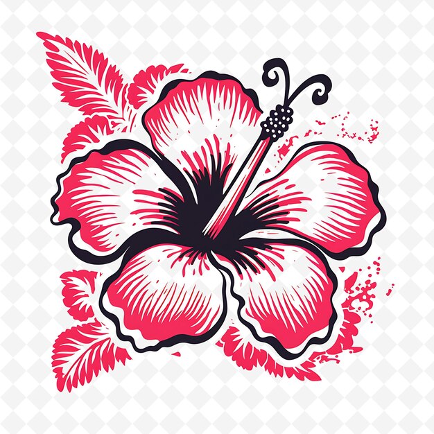 PSD png premium aquarel flower stamps artistic designs for creative projects clipart and tattoo