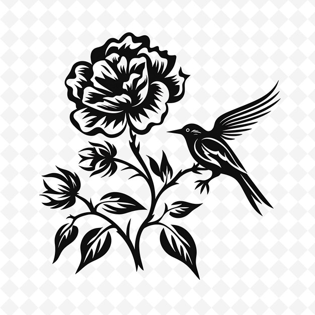 Png premium watercolor flower stamps artistic designs for creative projects clipart and tattoo