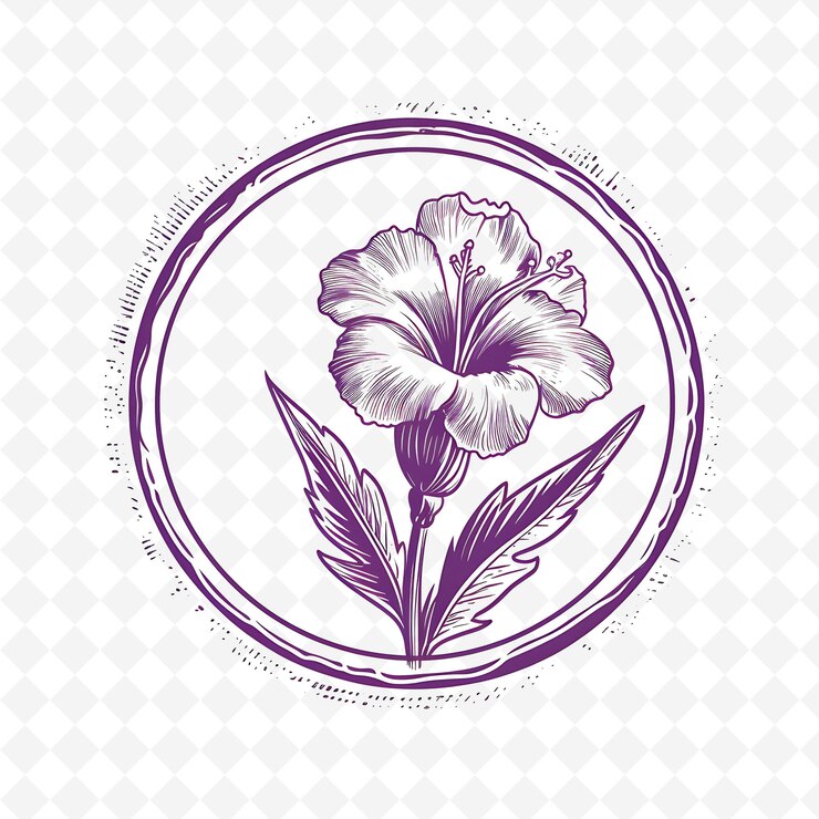 PSD png premium watercolor flower stamps artistic designs for creative projects clipart and tattoo