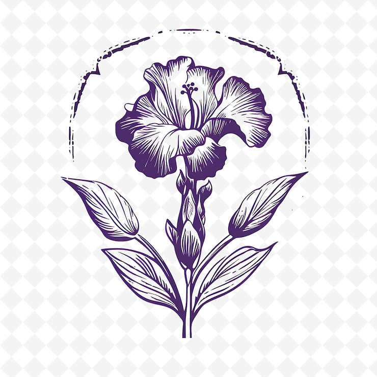 PSD png premium watercolor flower stamps artistic designs for creative projects clipart and tattoo