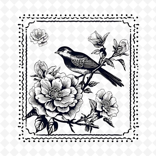 Png premium watercolor flower stamps artistic designs for creative projects clipart and tattoo