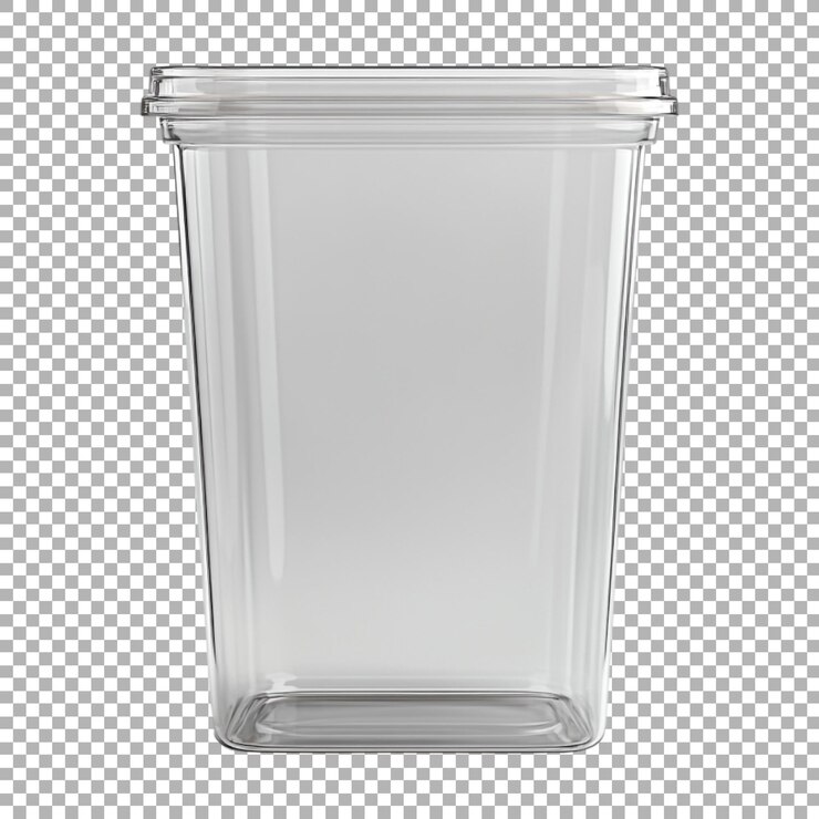 PSD png przezroczyste pudełko do przechowywania artykułów spożywczych na przezroczystym tle
