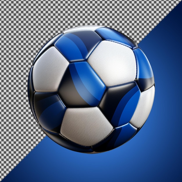 PSD png psd 3d voetbal geïsoleerd op een transparante achtergrond