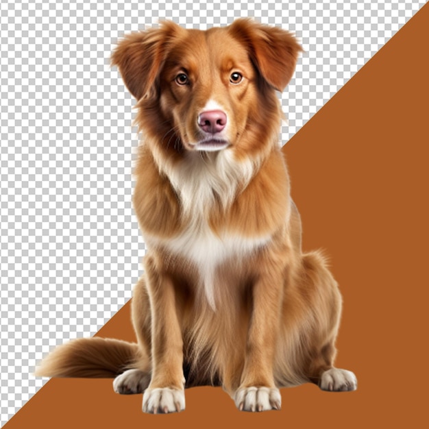 Png and psd cute brown color dog isolated on a transparent background