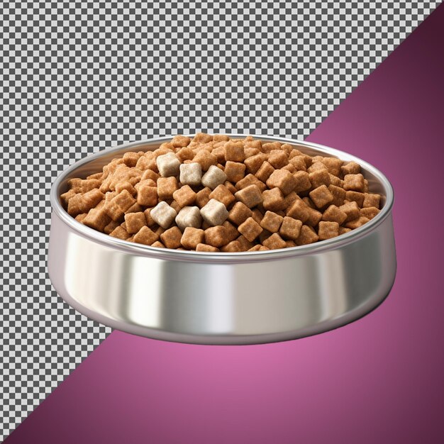 PSD png psd dog food bowl isolated on a transparent background