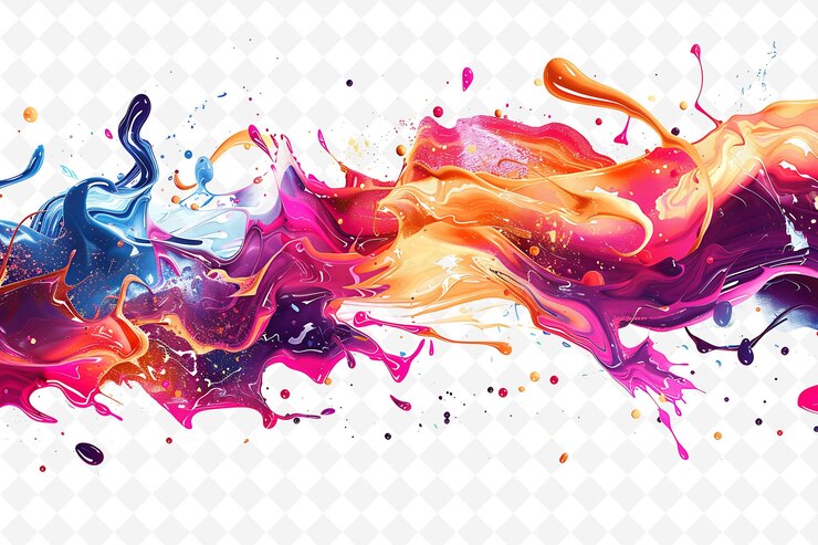 PSD png psychedelic glitch with trippy patterns and vibrant colors f illustration texture background