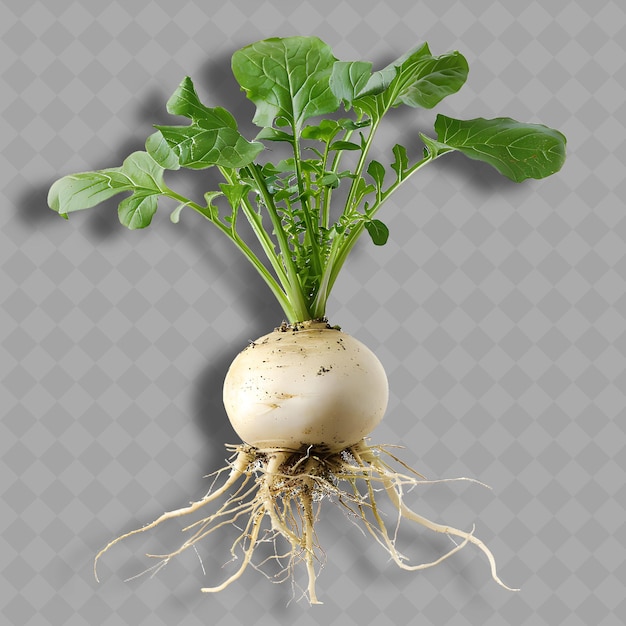 PSD png редисовый корневой овощ глобулярный корень, характеризующийся красным изолированным чистым и свежим овощем