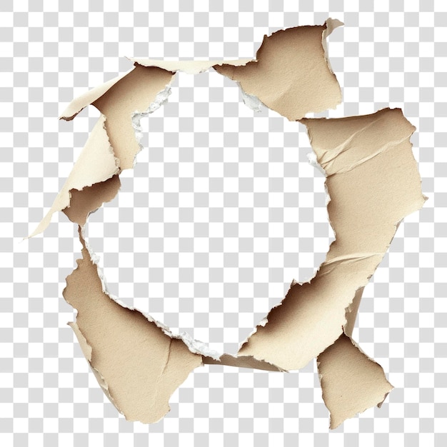 PNG Ragged hole torn in ripped paper background white white background