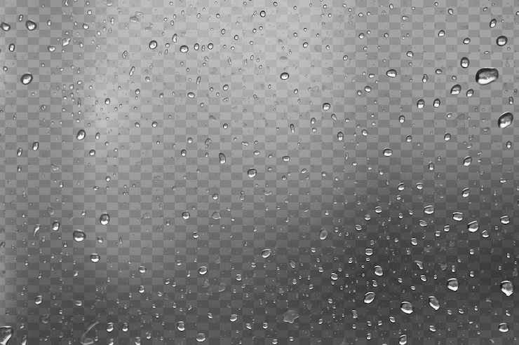 PSD png raindrops on glass surface background droplets texture