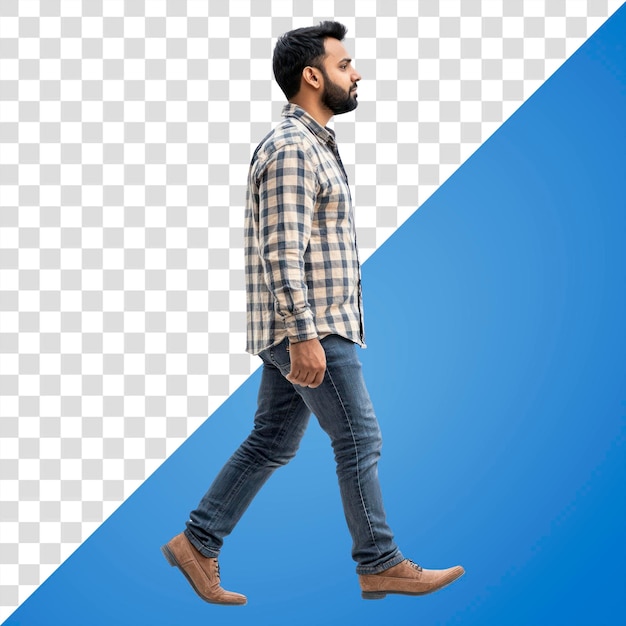 PNG Real man south asian background isolated shirt