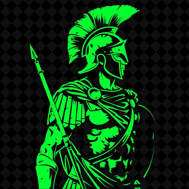 Png roman centurion with a gladius disciplined and focused leadi medieval warrior character shape