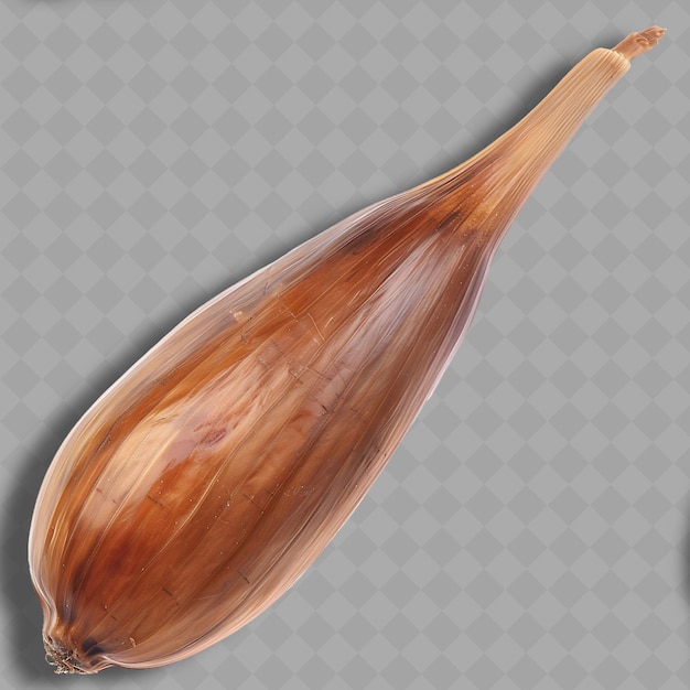 PSD png shallot bulb vegetable elongated shape characterized by its isolated clean and fresh vegetable